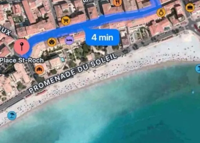 Sublime T2/ Cosy/ Clim/ Parking/plage شقة